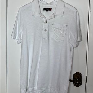 Guess white short sleeved shirt size Sm.